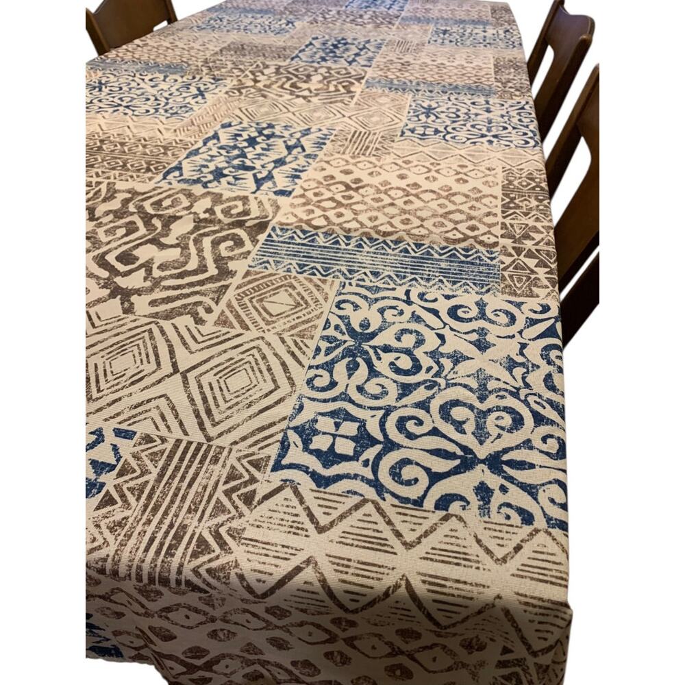 Tablecloth 60 x 84 Inch Kalahari Print Fabric Table Linen